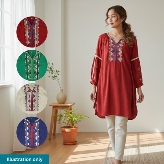 KAMDAR Ladies Blouse - Ironless & Tak Jarang | Suitable for Office and Formal Dressup