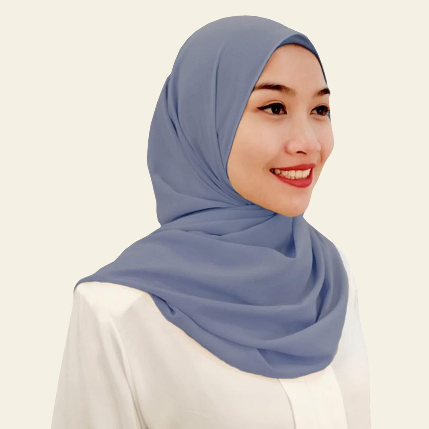 Zulaikha Chiffon Plain Shawl 2 Meter