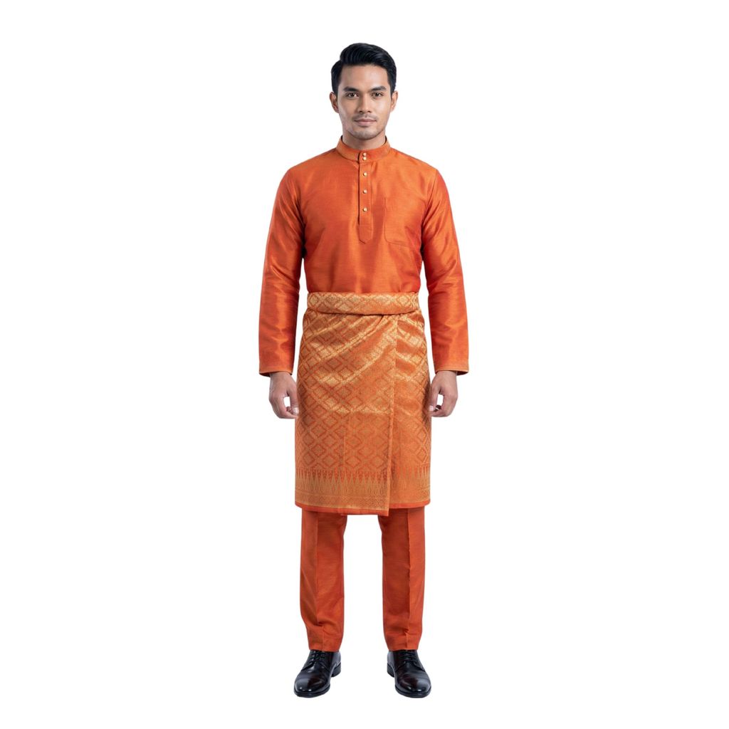 KAMDAR Bintang Raya Sampin Instant Lelaki – Easy Wear 3 Saat | 100% Tenun | Sampin Raya Corak Tradisional
