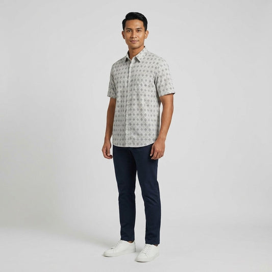Aaron Satin Shirt – Short Sleeve