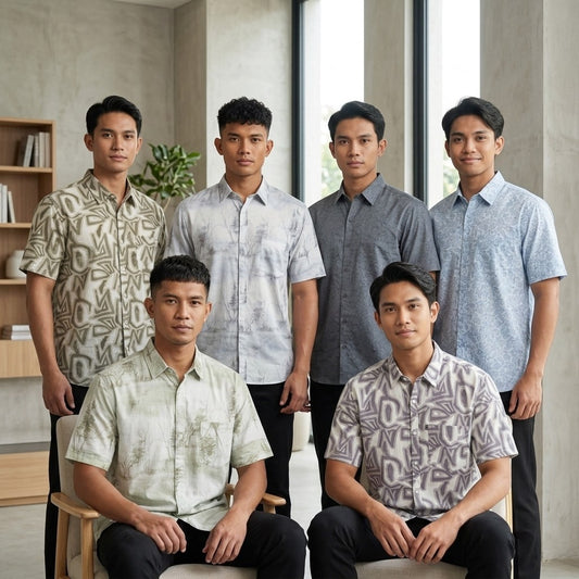 KAMDAR Auric Linen Shirt Lelaki | Kemeja Lengan Pendek Linen Breathable | Smart Casual | M-5XL