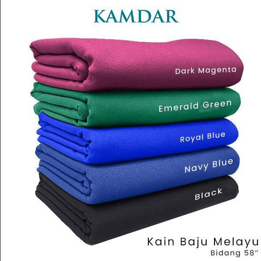 KAMDAR - Open Meter Hunter Italian Plain Satin Open Meter, Bidang 58”