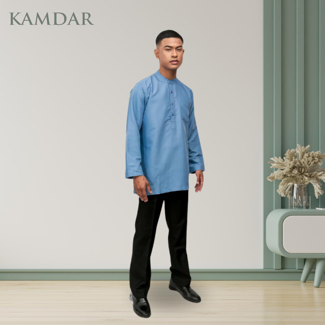 Men Kurta Long Sleeve with Mandarin Collar