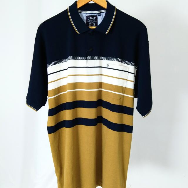 Men's Stripe Collar T-Shirt