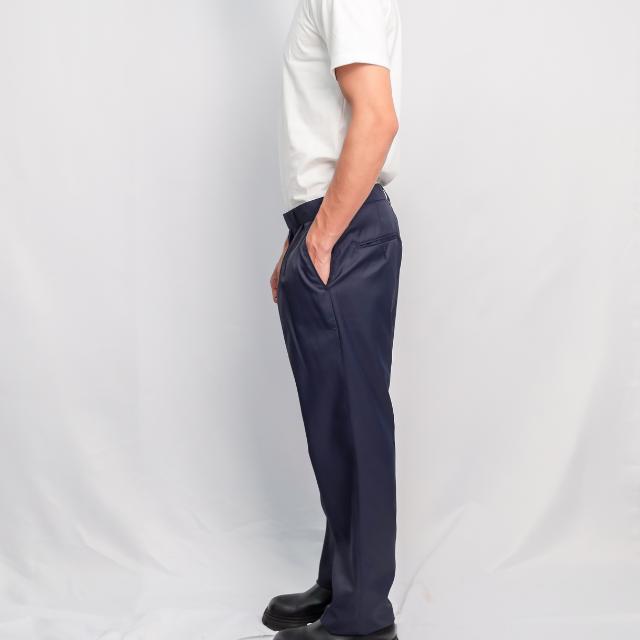 Men Regular Fit Slack in Navy