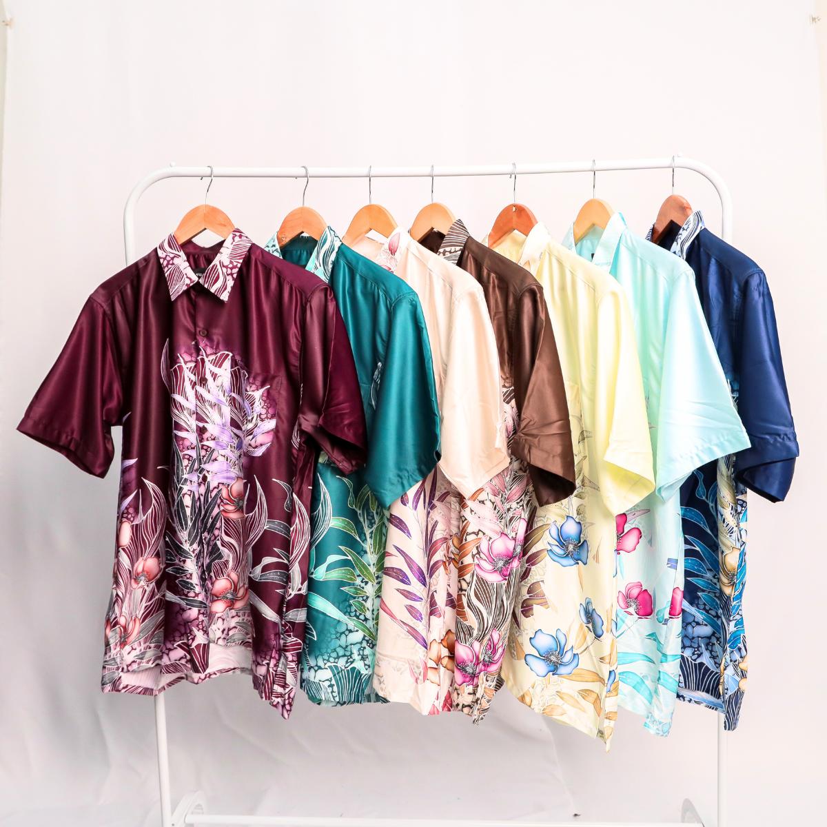 Batik Print Short Sleeve Men