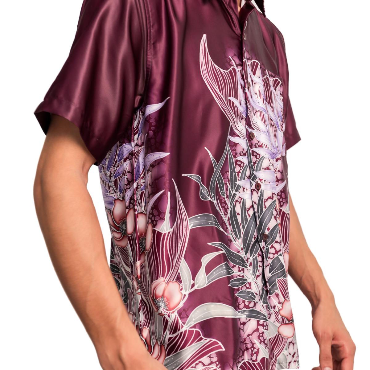 Batik Print Short Sleeve Men