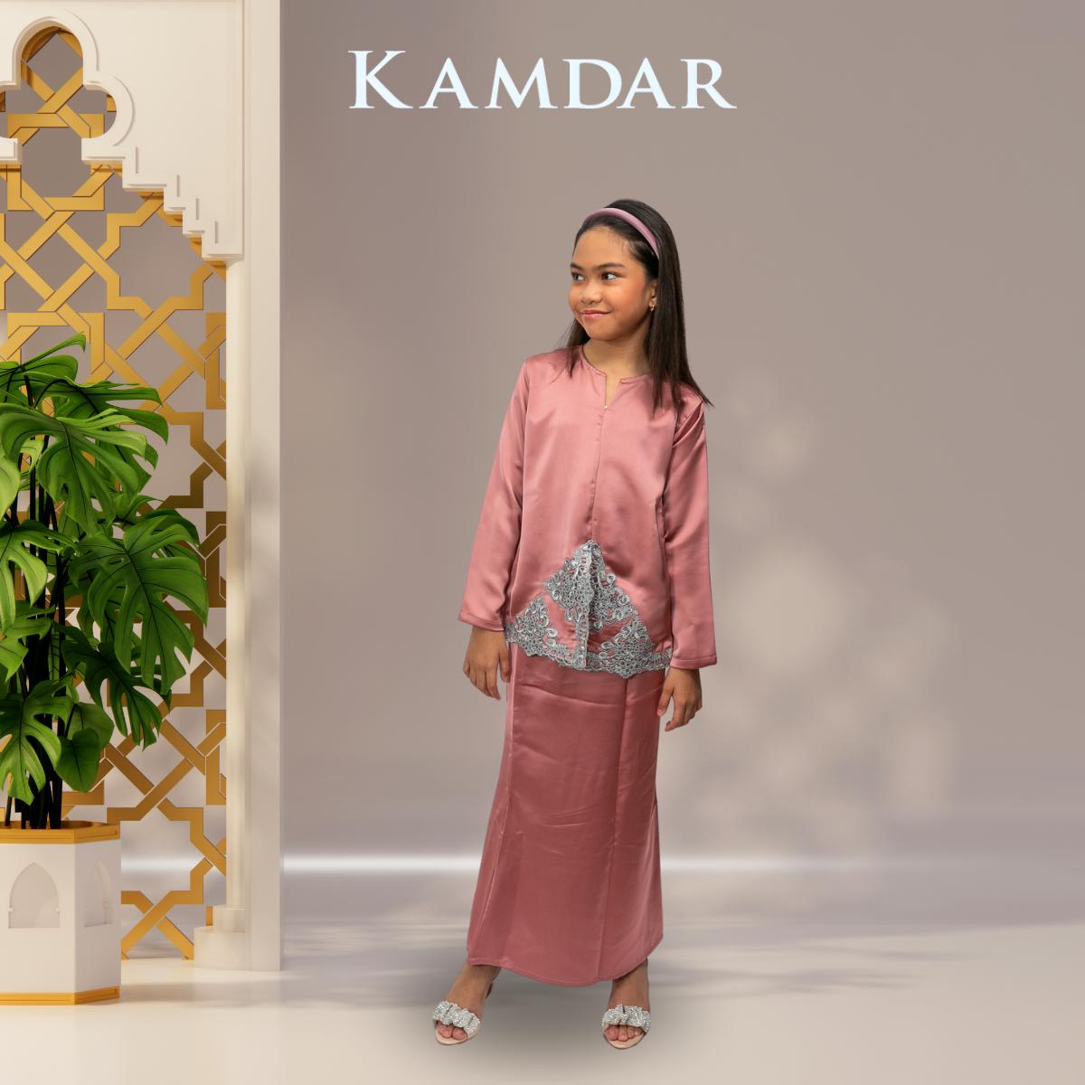 KAMDAR Fitri Moden Kedah Muslimah Baju Kurung Fabric Elmeno with Lace stylish Raya 2024 Perempuan Baju Kurung Modern Terbaru 2024 Style Murah Aesthetic Elegant Kanak-kanak Perempuan