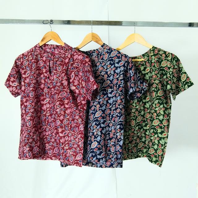 Utsav Floral Kurti Top with Mandarin Collar