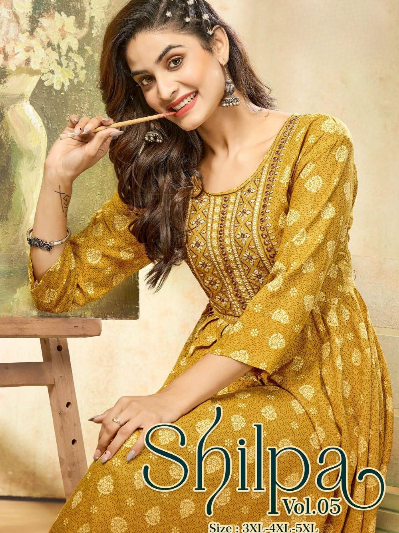 KAMDAR Shilpa Heavy Rayon Print dengan Sulaman Atasan Kurti Pakaian Wanita Sedia Buatan untuk Deepavali Fesyen Mampu Milik, Kasual, Trendi Saiz Plus Dusty Pink