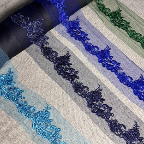 KAMDAR Border Lace 11CM Luxury Border Lace, Lace Berkualiti dan Elegant SESUAI UNTUK LENGAN / BAWAH BAJU Soft