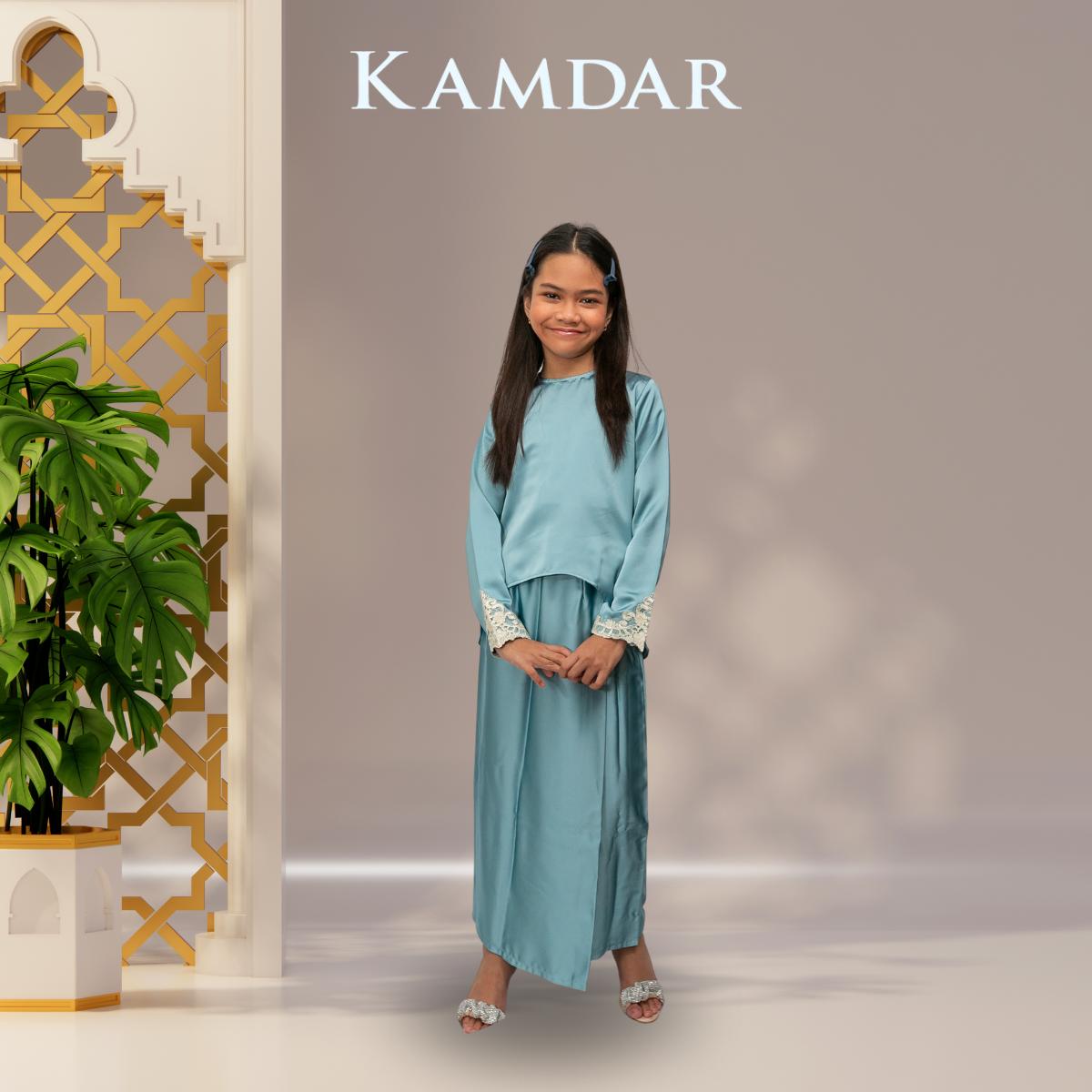 KAMDAR Fitri Moden Kedah Muslimah Baju Kurung Fabric Elmeno with Lace stylish Raya 2024 Perempuan Baju Kurung Modern Terbaru 2024 Style Murah Aesthetic Elegant Kanak-kanak Perempuan