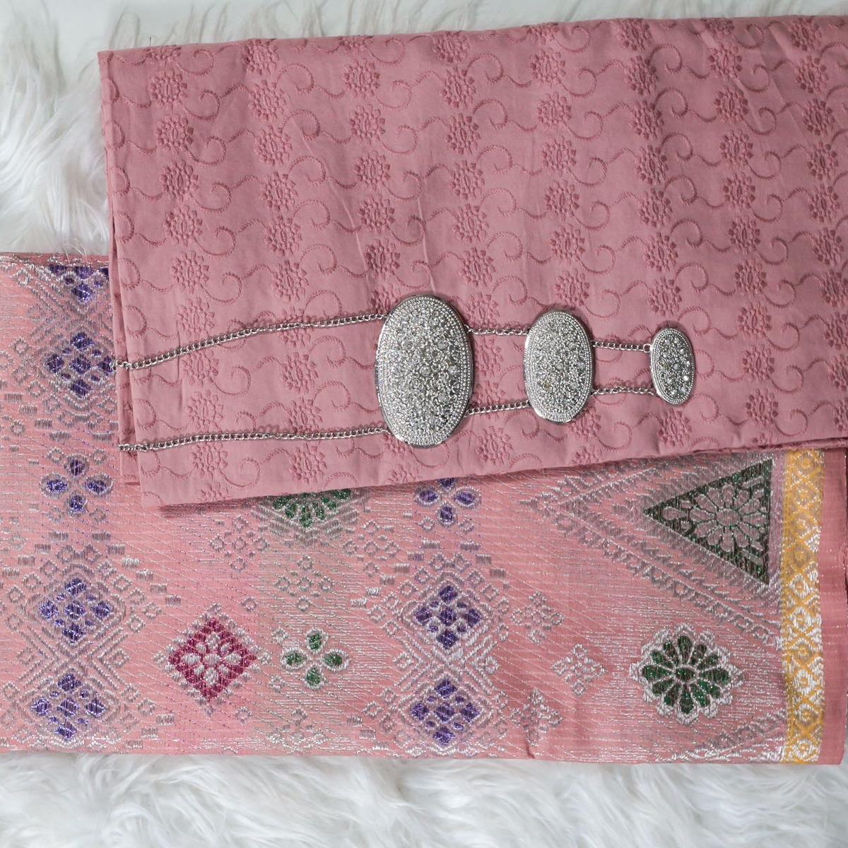 SET KAIN COTTON EYELET DAN MATCHING SONGKET