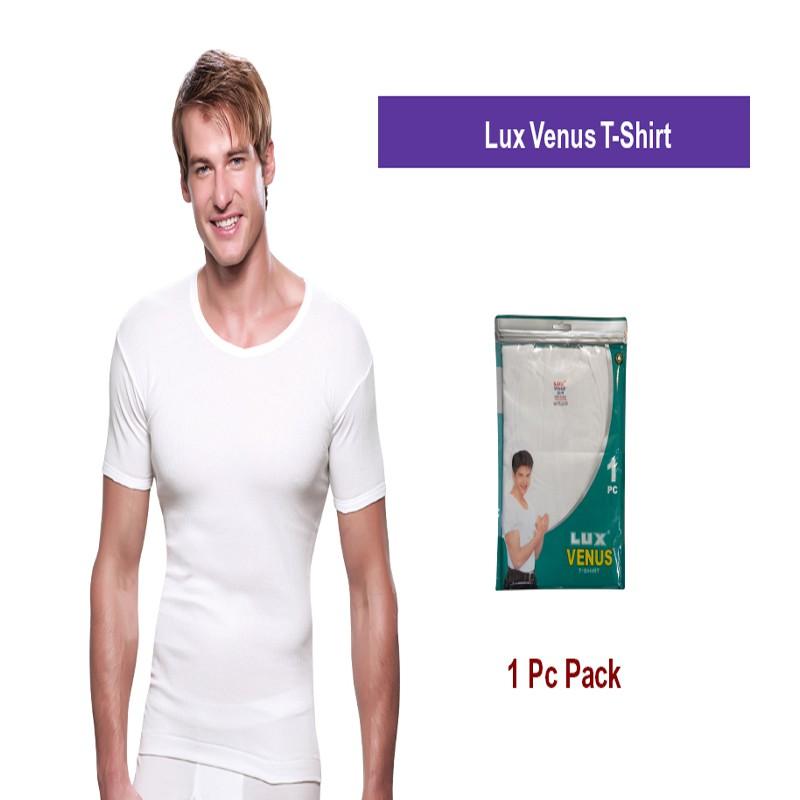 Lux Venus Men T-Shirt White 1pc/Pack