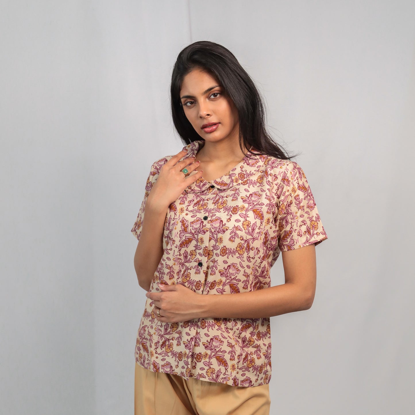 Blaus KAMDAR Readymade untuk Wanita (S - 3XL) Ketibaan Baru Lengan Pakaian Atasan Tradisional yang Cantik & Trendi