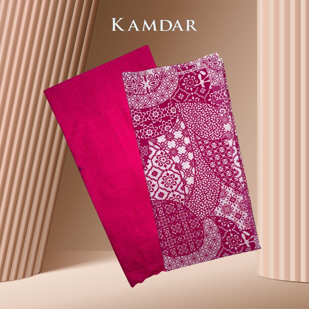 Sulaman Kapas Tulen 42"& Cetakan Kapas Batik PC 44" Set Kombo 2M+2M & Meter Terbuka