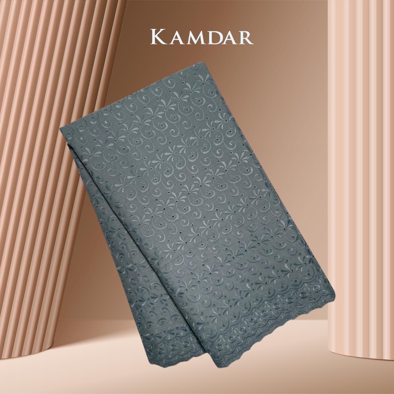 Ring Cut Border TC Embroidery Bidang 44'' Open Meter Cotton Cambric Chikan Moden Raya 2024 Kain PasangModen Terbaru 2024 Style Murah Estetika bergaya Raya Tema Raya Baju Kurung Terlaris Sof