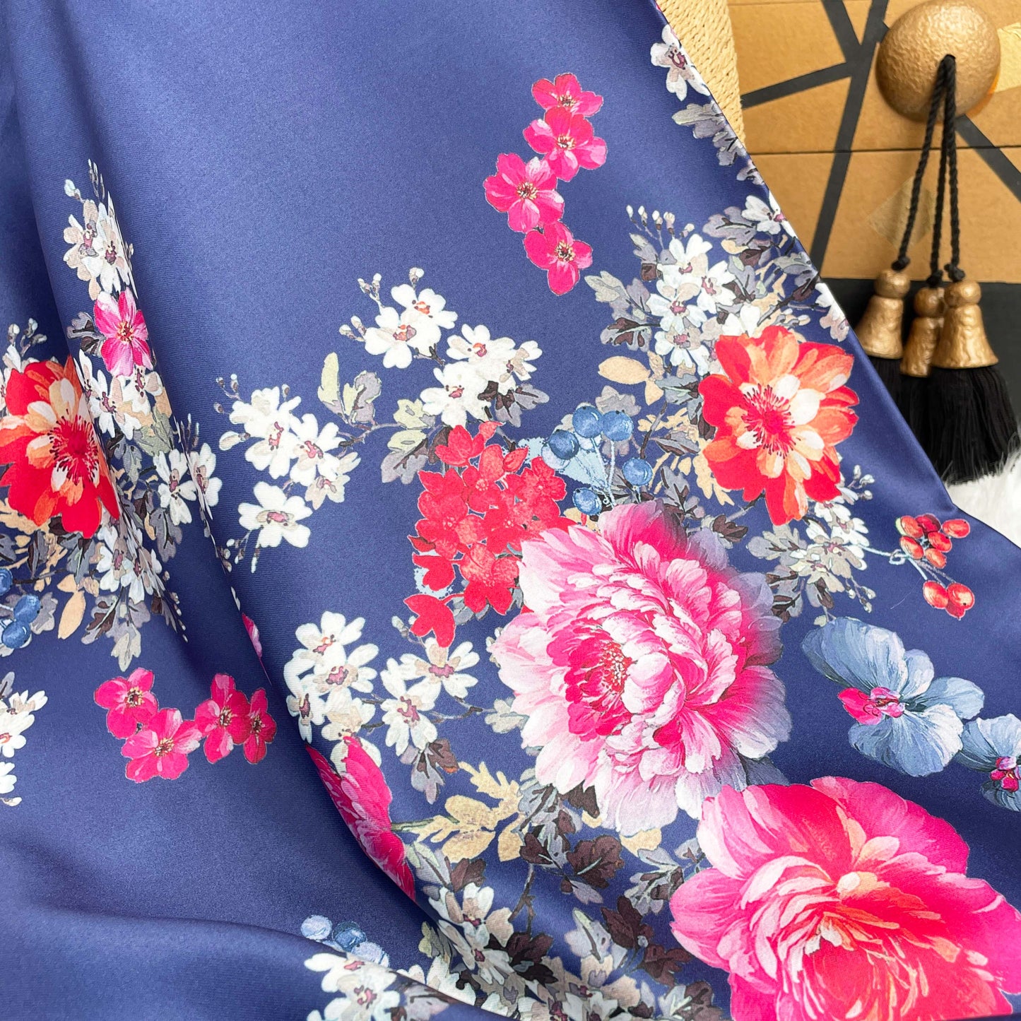 KAMDAR YOLANDA ITALIAN DIGITAL SATIN SERIES 2 READYSTOCK OPEN METER, Kain Satin, Kain batik viral murah, Kain Pasang Raya 2024, Kain Songket Raya 2024, Kain Printed