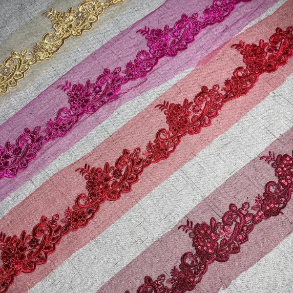 KAMDAR Border Lace 11CM Luxury Border Lace, Lace Berkualiti dan Elegant SESUAI UNTUK LENGAN / BAWAH BAJU Soft