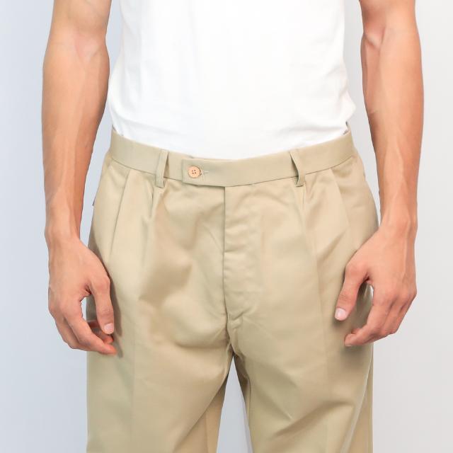 Men Regular Fit Slack in Brown