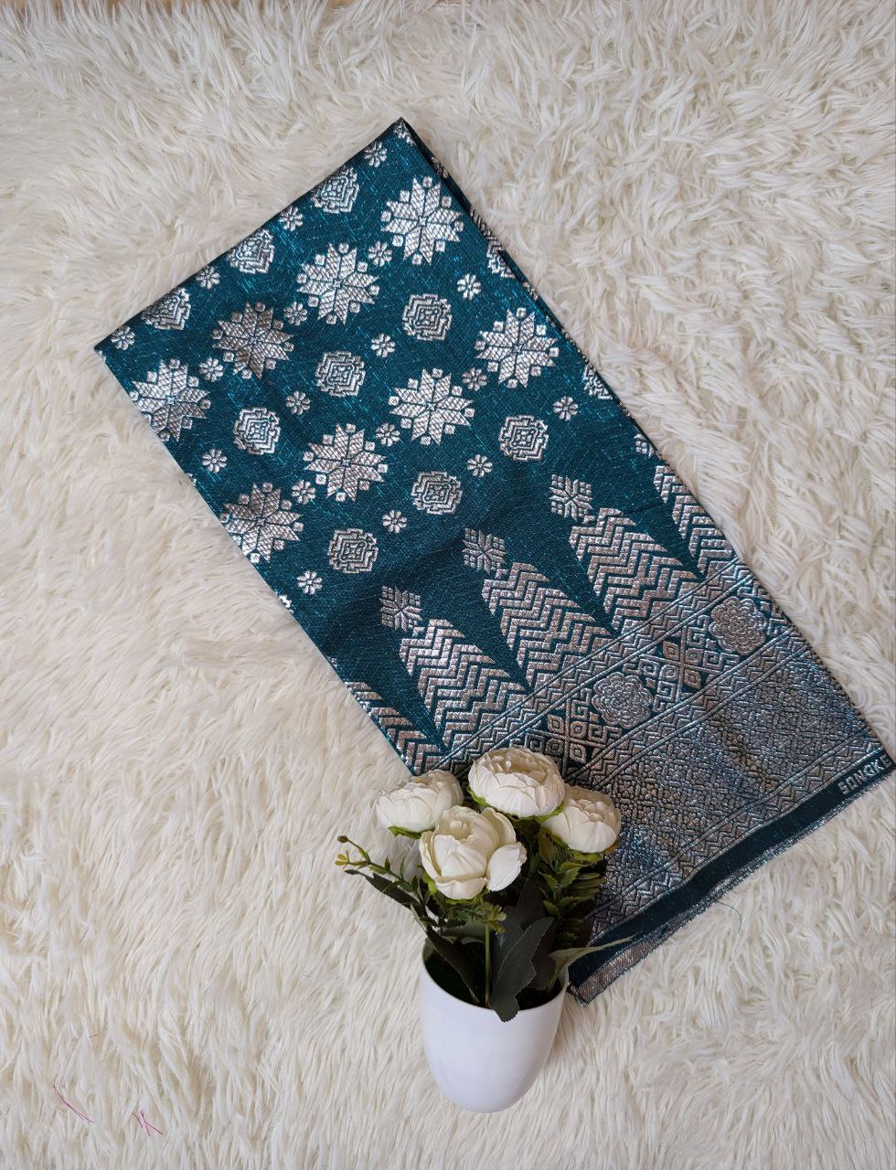 One Tone Metallic Songket 44"