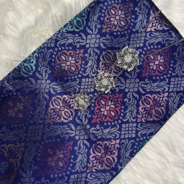 Misteri Alam Metallic Songket 44"