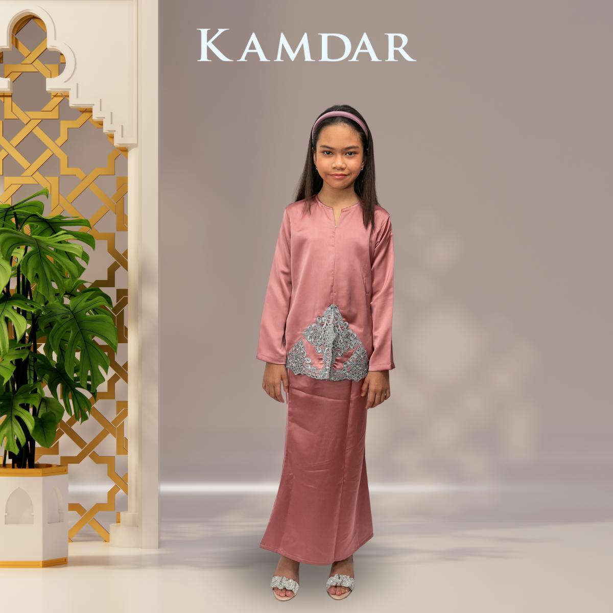 KAMDAR Fitri Moden Kedah Muslimah Baju Kurung Fabric Elmeno with Lace stylish Raya 2024 Perempuan Baju Kurung Modern Terbaru 2024 Style Murah Aesthetic Elegant Kanak-kanak Perempuan