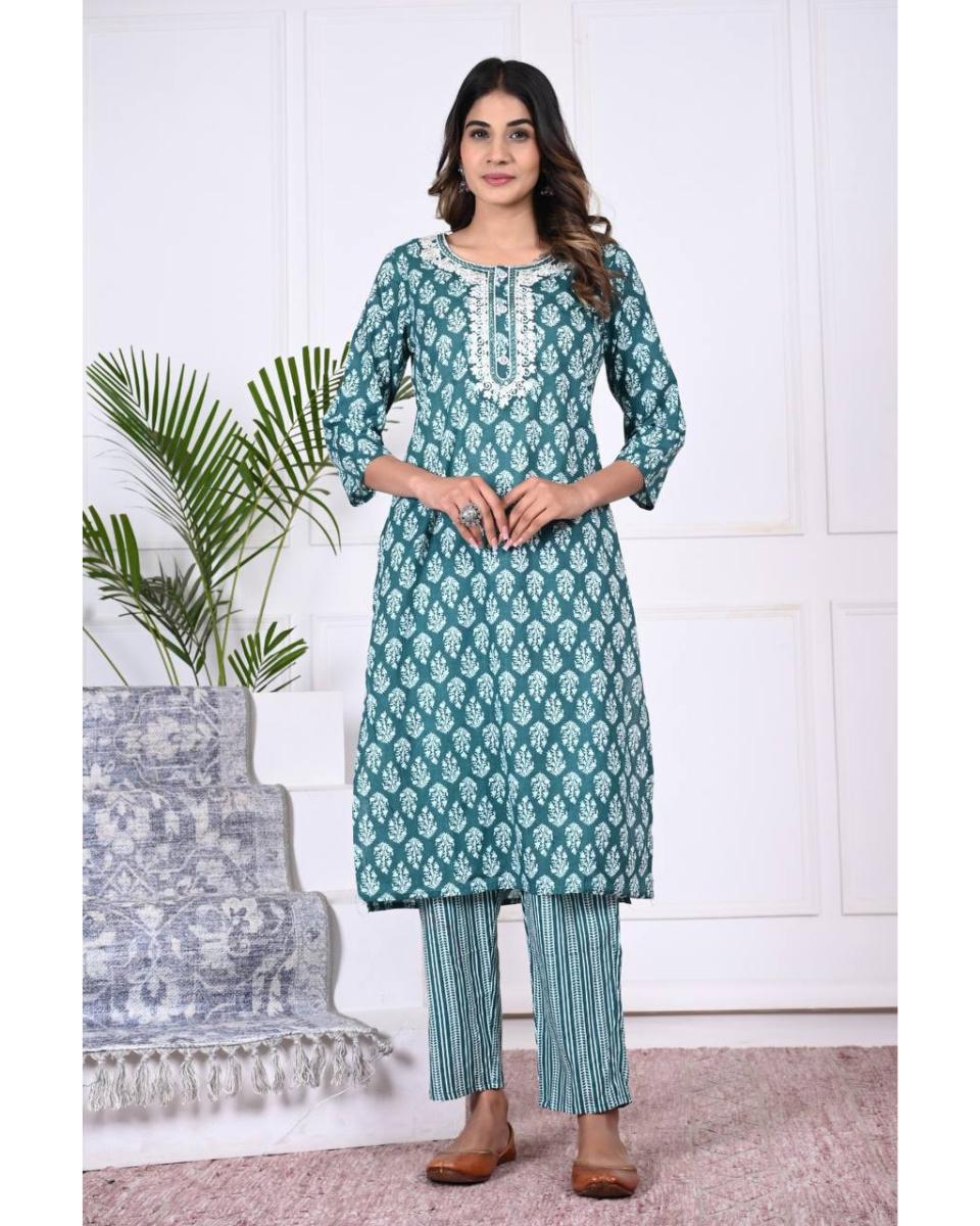 Radha Cotton Kurti Set with Dupatta