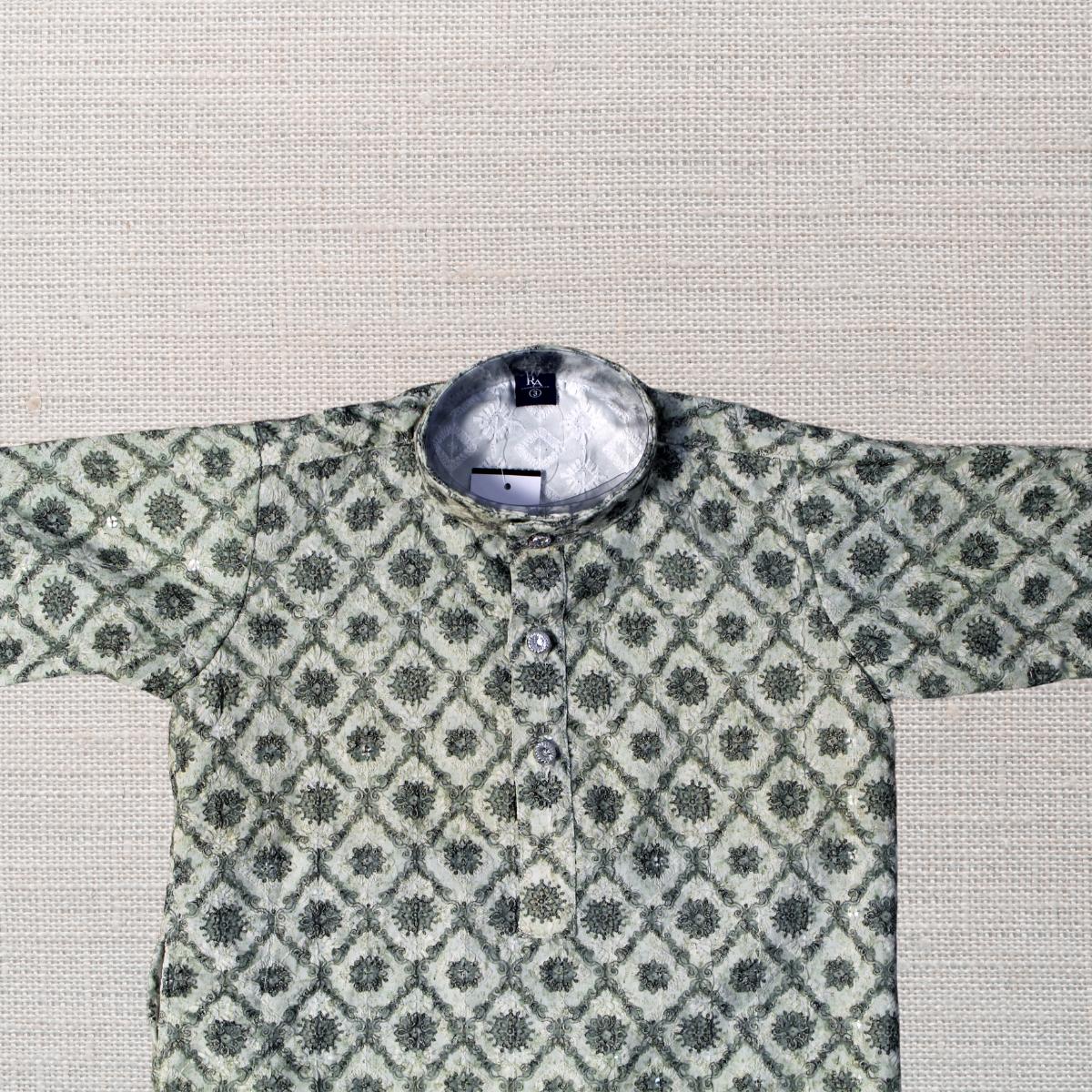 KAMDAR Jehan Kurta Set Kurta Kanak-kanak dengan Seluar Kurta Etnik Piyama untuk Kanak-kanak Lelaki, Pakaian Etnik India Mampu Milik Katun Kurta Budak Murah Fesyen Baju Deepavali