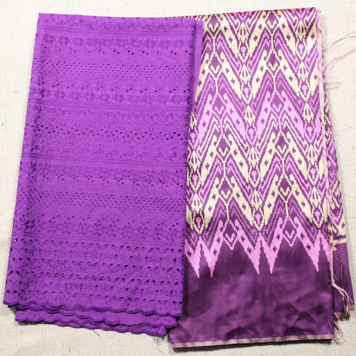Set Kain Jacquard 44'' + Cotton Embroidery 42"