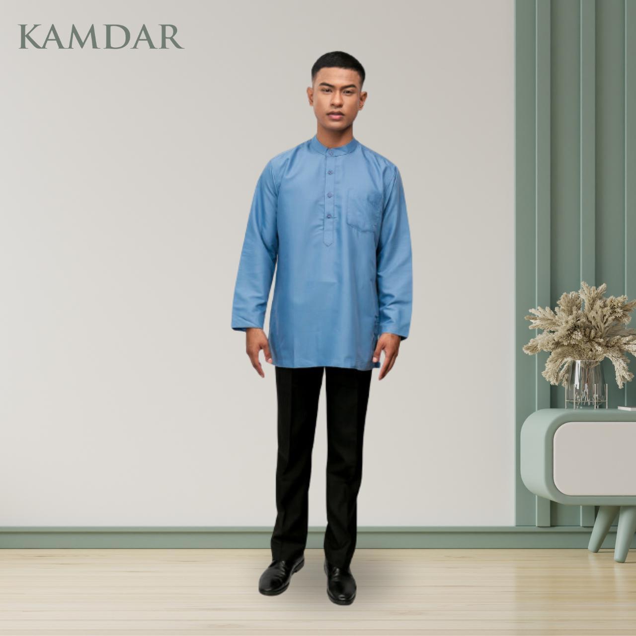 Men Kurta Long Sleeve with Mandarin Collar