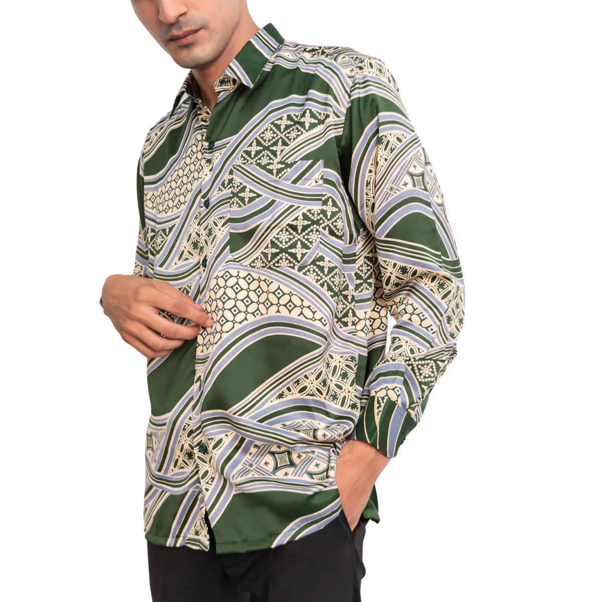 Rosita Kemeja Batik Lelaki Lengan Panjang