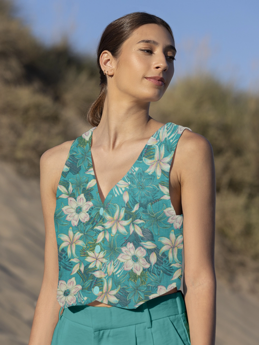 Sunshine Capsule Slub Prints 58"