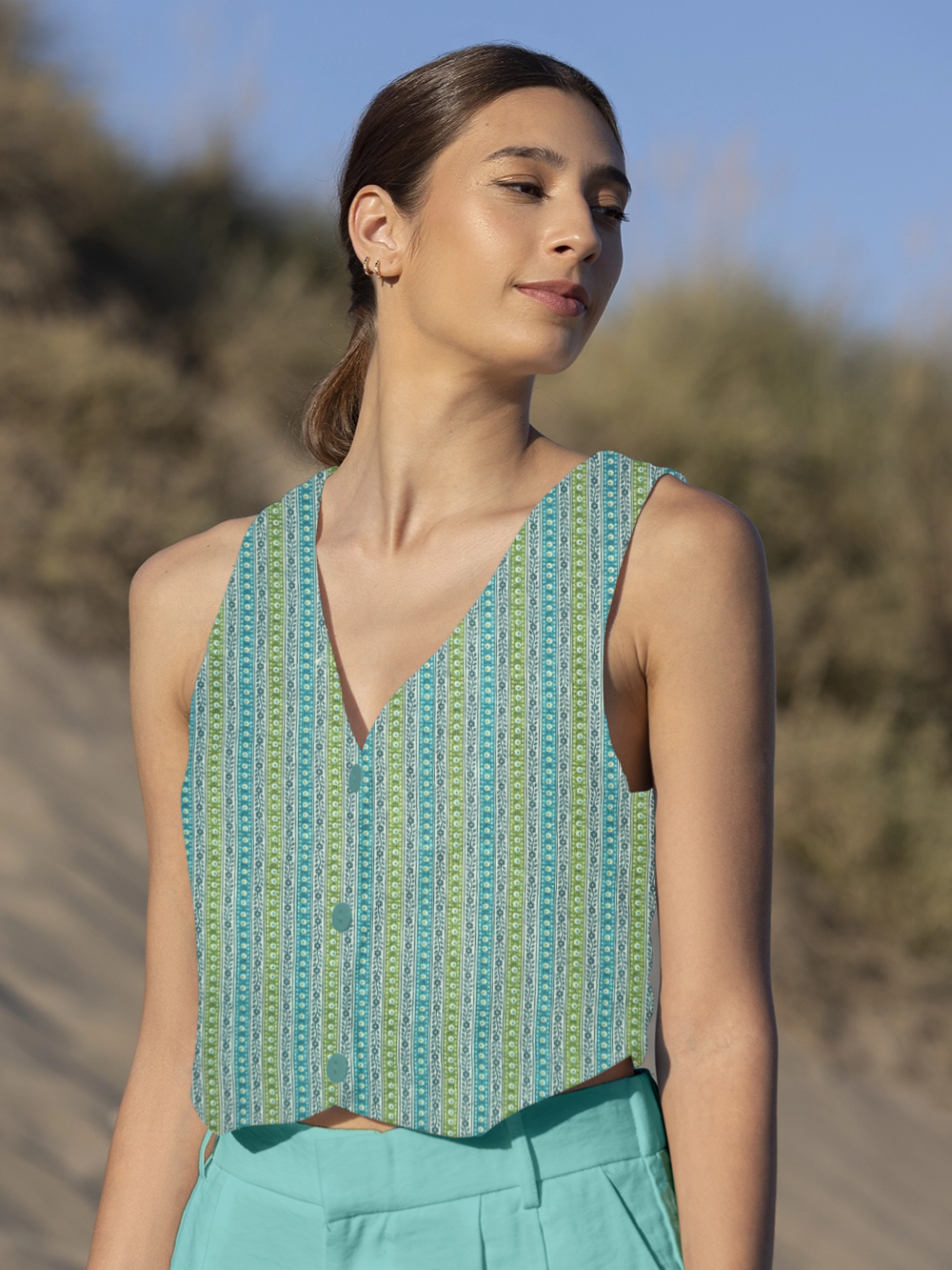 Jalur Smiley Rayon Capsule Slub Foil Prints 44"