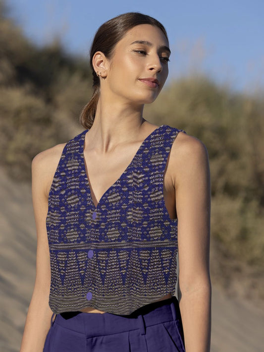 Bayangan Seroja Metallic Songket 44"