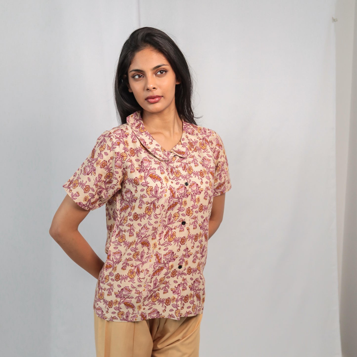 Blaus KAMDAR Readymade untuk Wanita (S - 3XL) Ketibaan Baru Lengan Pakaian Atasan Tradisional yang Cantik & Trendi