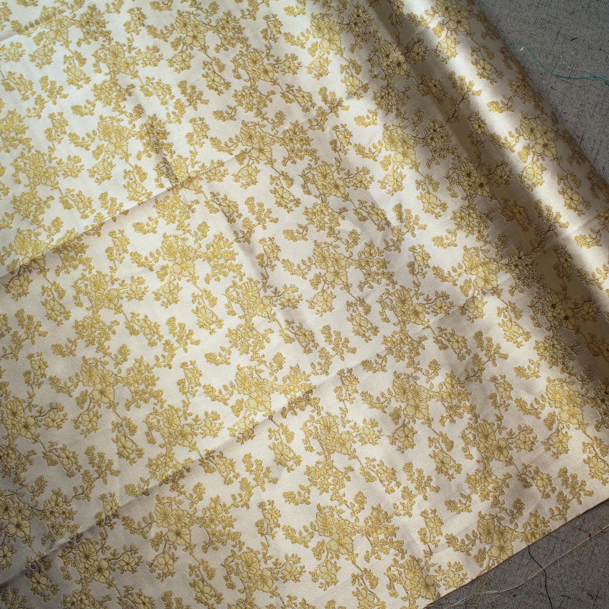 Sakura Floral Metallic Jacquard 44''