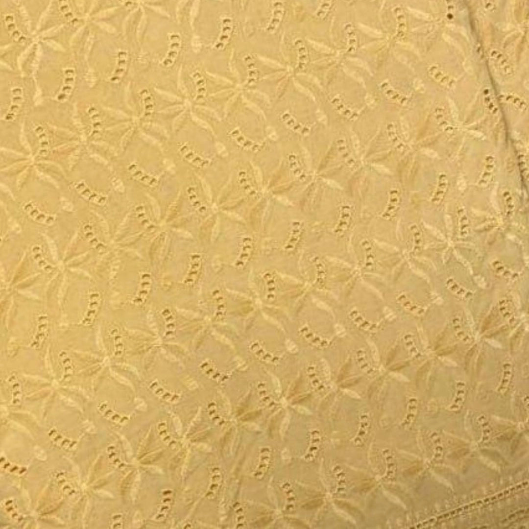 Bright Cut Border Cambric Cotton 44"