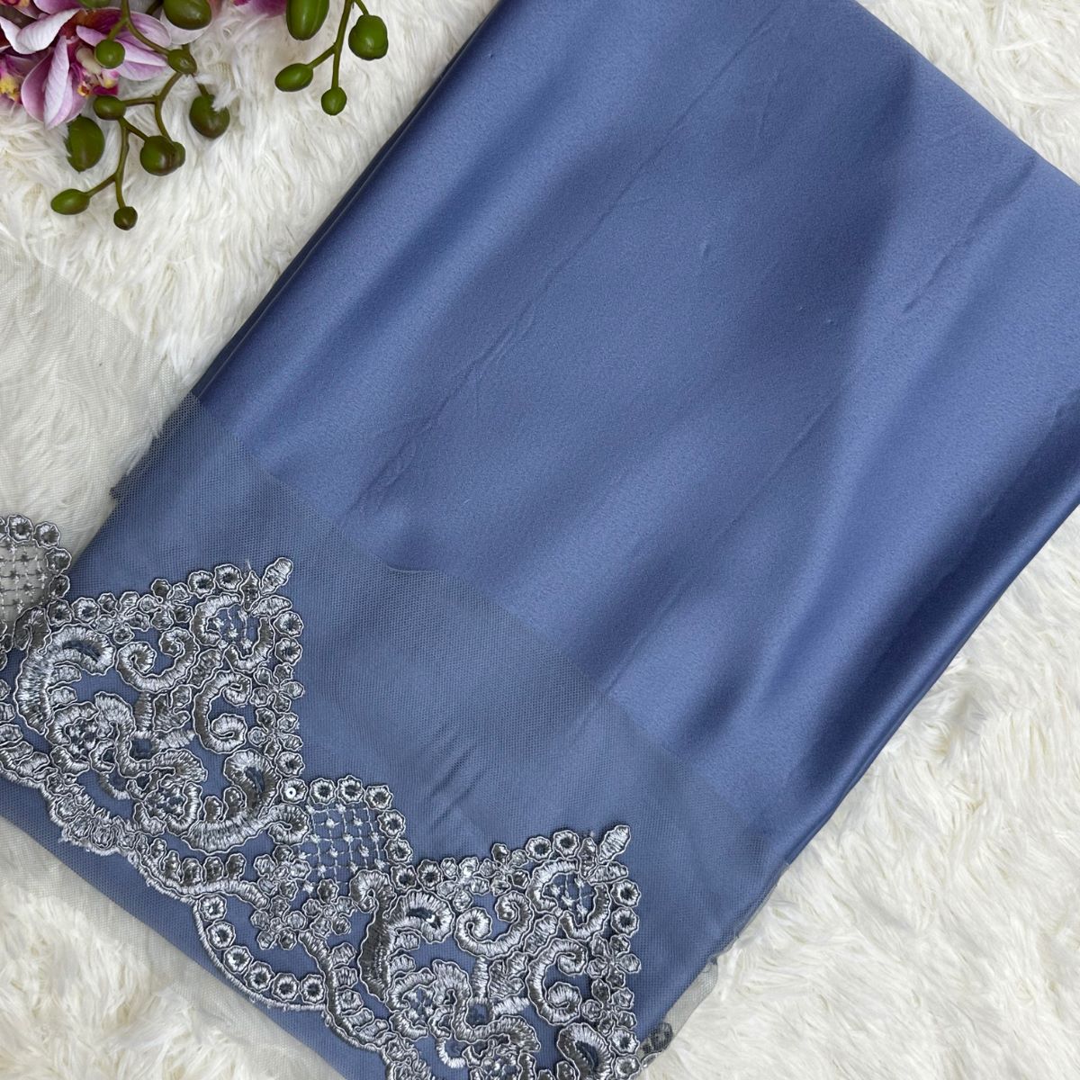 Mix & Match Dull Satin + Border Lace