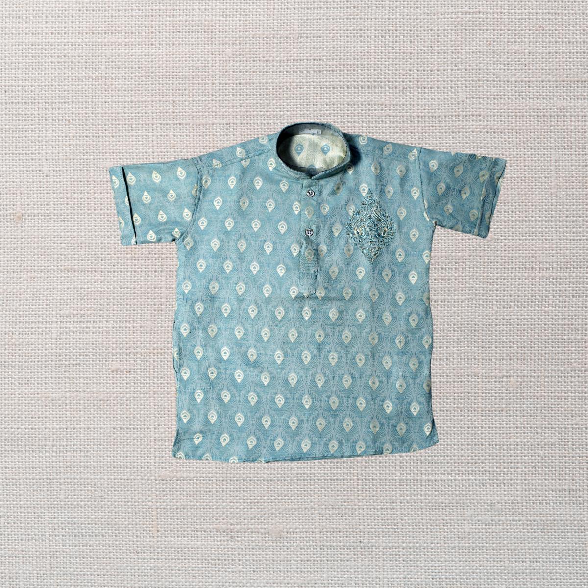 Surya Kids Short Kurta Mayur Print Butta