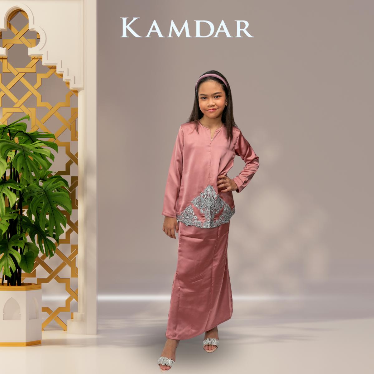 KAMDAR Fitri Moden Kedah Muslimah Baju Kurung Fabric Elmeno with Lace stylish Raya 2024 Perempuan Baju Kurung Modern Terbaru 2024 Style Murah Aesthetic Elegant Kanak-kanak Perempuan