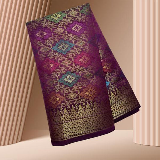 Pelangi Senja Metallic Songket 44'