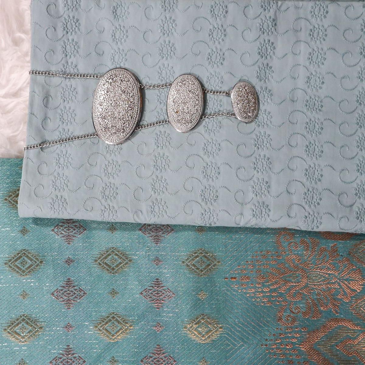 SET KAIN COTTON EYELET DAN MATCHING SONGKET