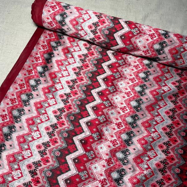 Tafetta Meena Butti and Ikkat Jacquard Combo Set