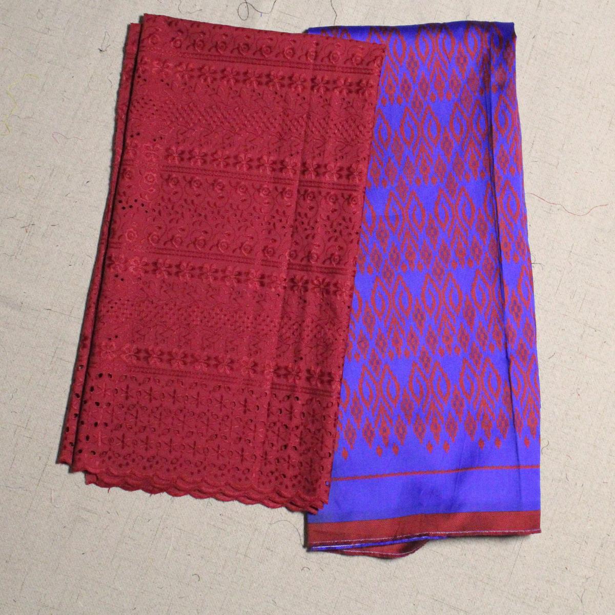 Set Kain Jacquard 44'' + Cotton Embroidery 42"