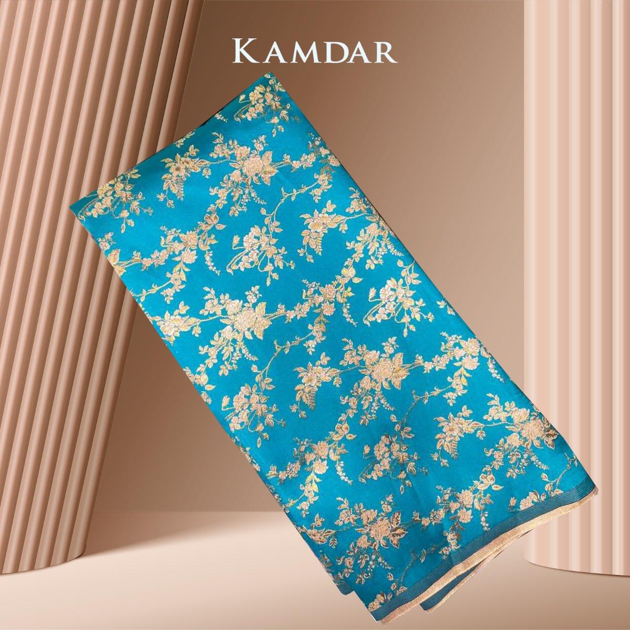 KAMDAR KAIN FLORAL JACQUARD 2.0 44" OPEN METER Satin Kain batik viral murah, Kain Pasang Raya 2024, Kain Songket Raya 2024 Terlaris Terlaris (KAIN SAHAJA BELUM JAHIT)