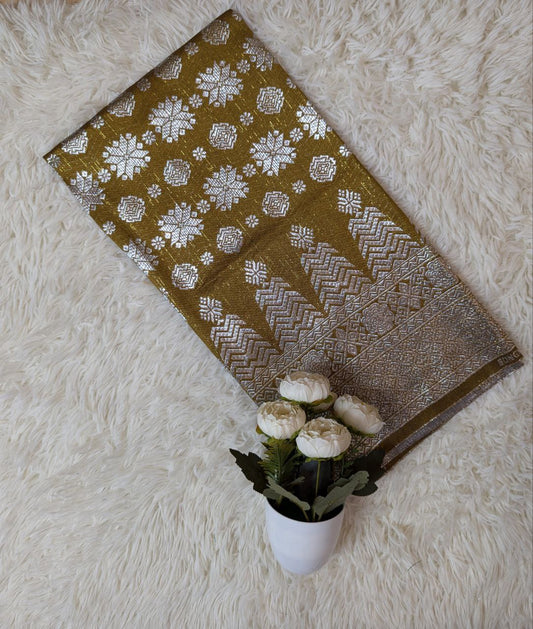 One Tone Metallic Songket 44"