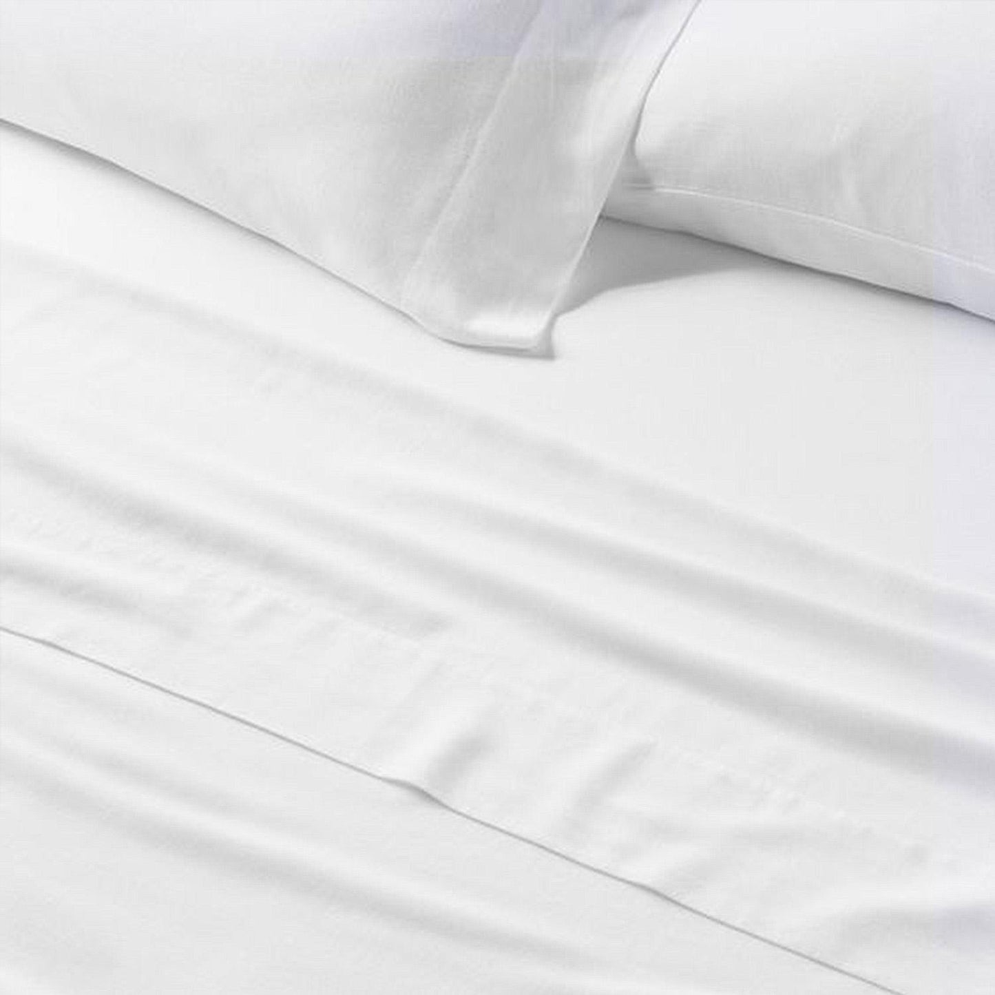 Bed Bundle Sets Plain Fitted (Queen, King, Super King) with Free Cushion Cover (Random Design)