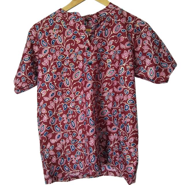 Utsav Floral Kurti Top with Mandarin Collar