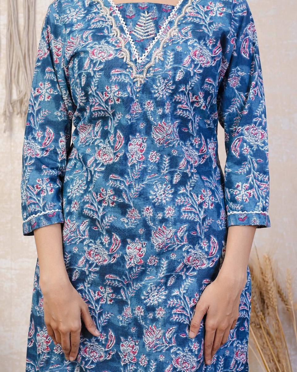Naina Cotton Kurti Set with Dupatta